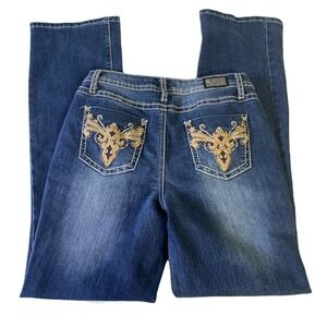 EARL Jean Women Bootcut Size 6 Mid Rise Western Cowboy